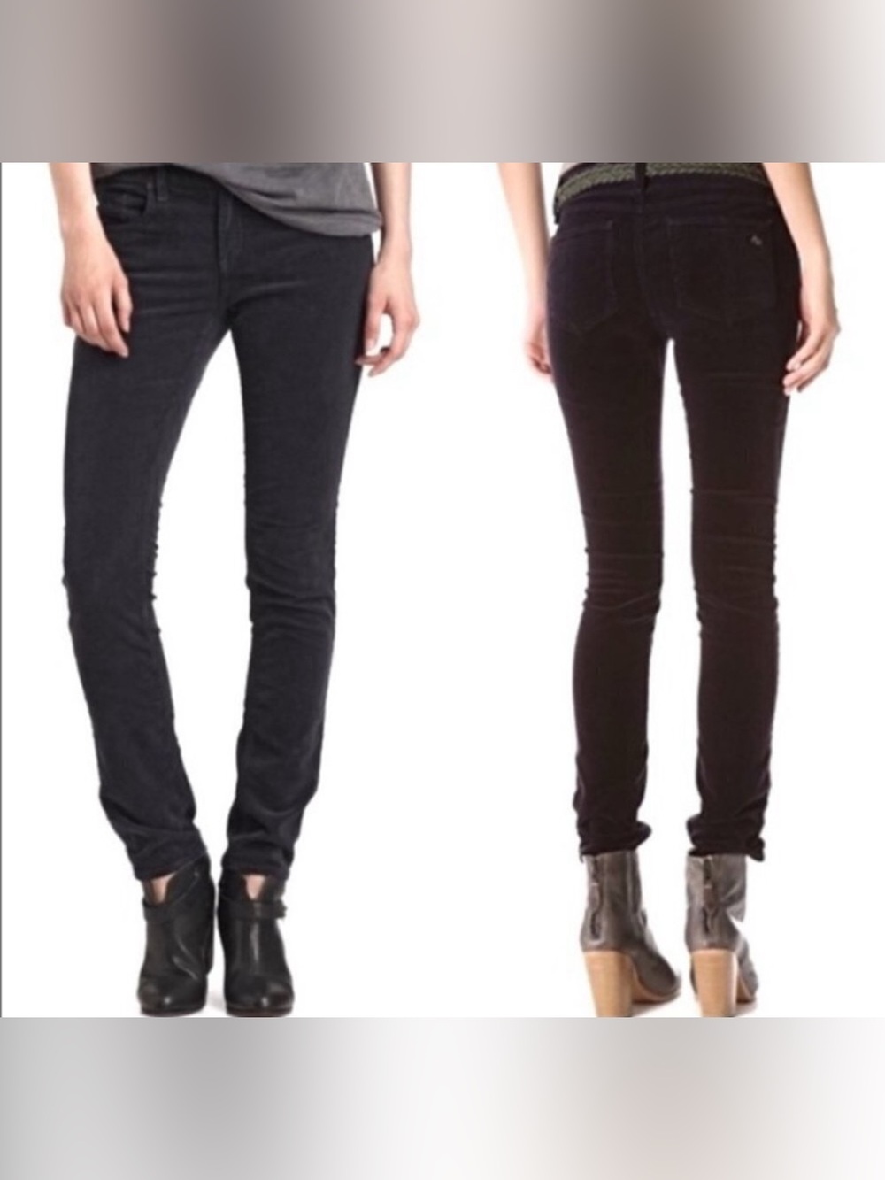 Rag & Bone Charcoal Corduroy Pants size 28 womens